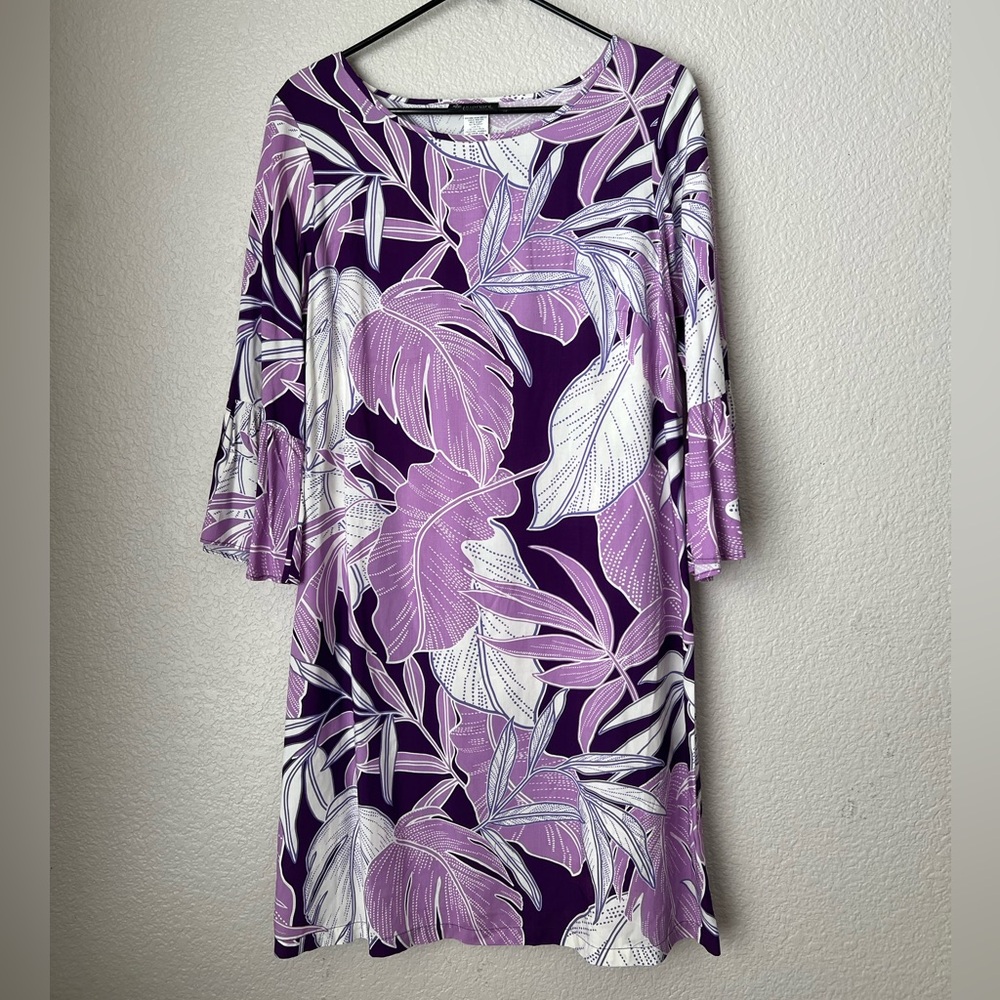 Puanani Purple Floral Dress, M